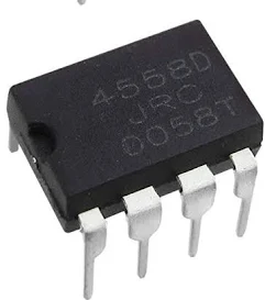 JRC4558 Dual Audio Operational Amplifier IC – High Gain Low Noise Op-Amp